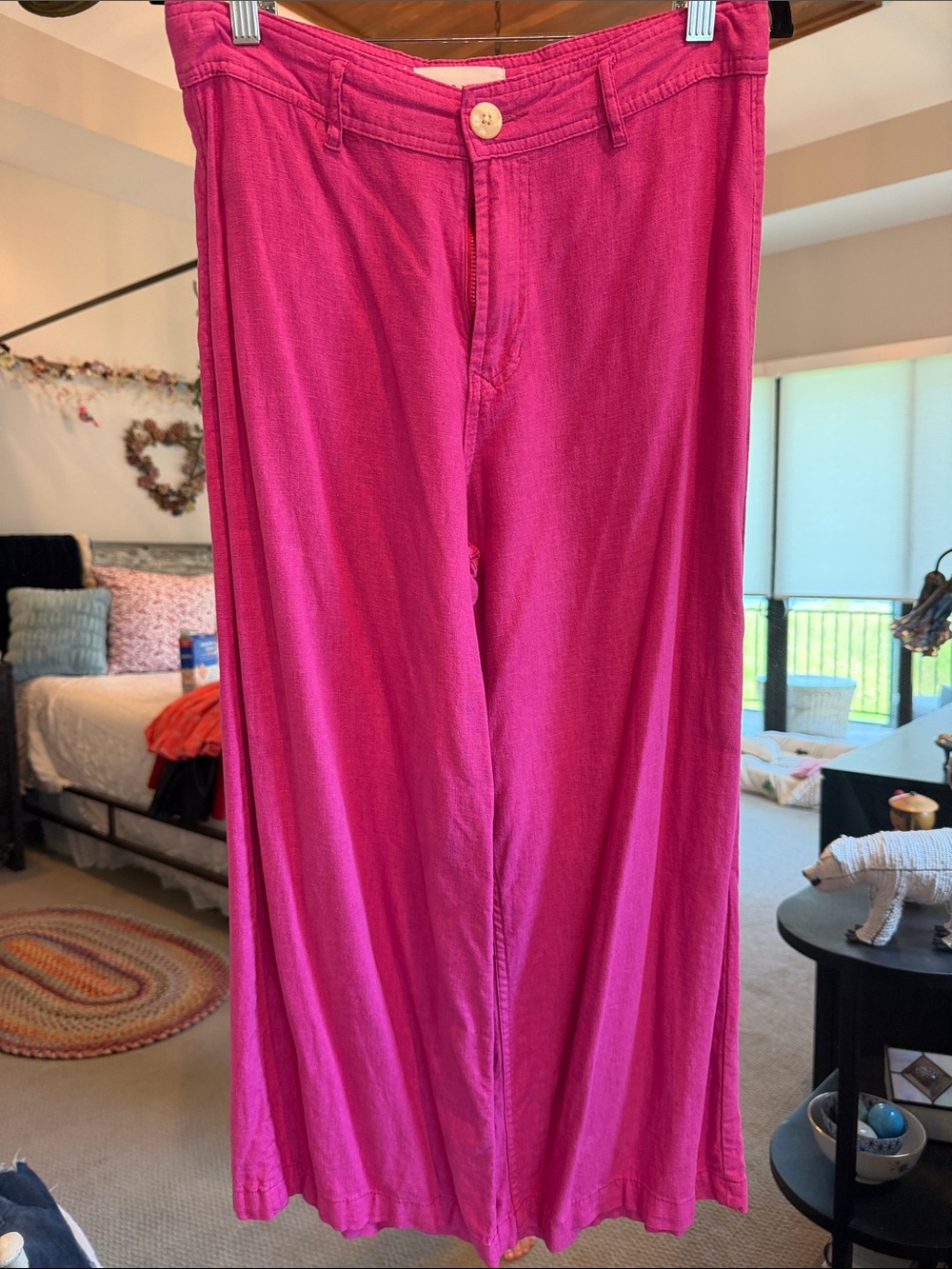 Dear John Men's Wide-Leg Hot Pink Pants